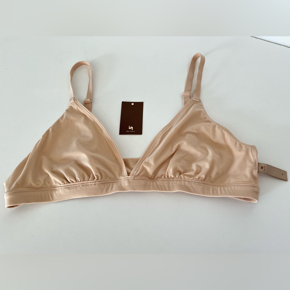 Inlyric Triangle Bralette Beige Women’s XL Bra